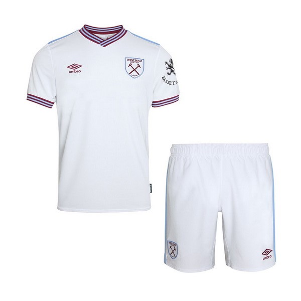 Camiseta West Ham United Replica Segunda Ropa Niño 2019/20 Blanco